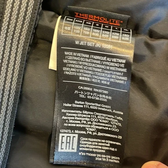 BURTON Jet Set Jacket! - Picture 7 of 10